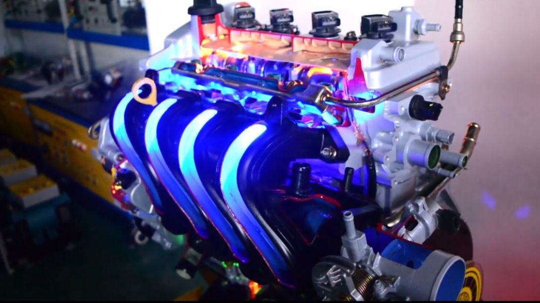 EP-SPE-05Z (Sectioned Petrol Engine, 4 Stroke, 4 Cylinders, DOHC, EFI, with Electric Motor)