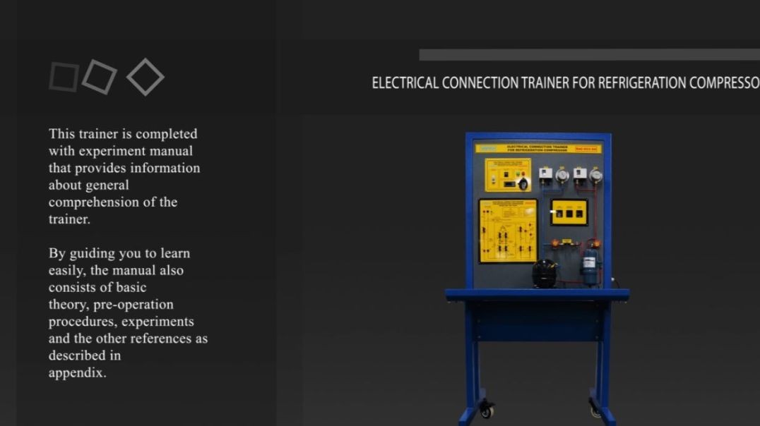 ⁣ELECTRICAL CONNECTION TRAINER FOR REFRIGERATION COMPRESSOR (RAC-ECC-XA)
